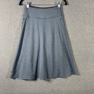 Omni Skirted Legging Womens XS Gray A-Line Knee Length‎ Unlined Pull On Stretch